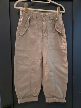 Banana Republic Women's Cotton Utility Pants — Khaki